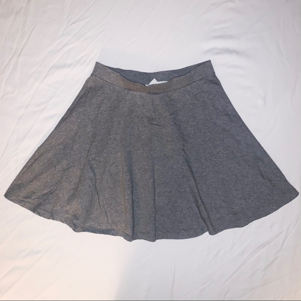Grey Skater Skirt